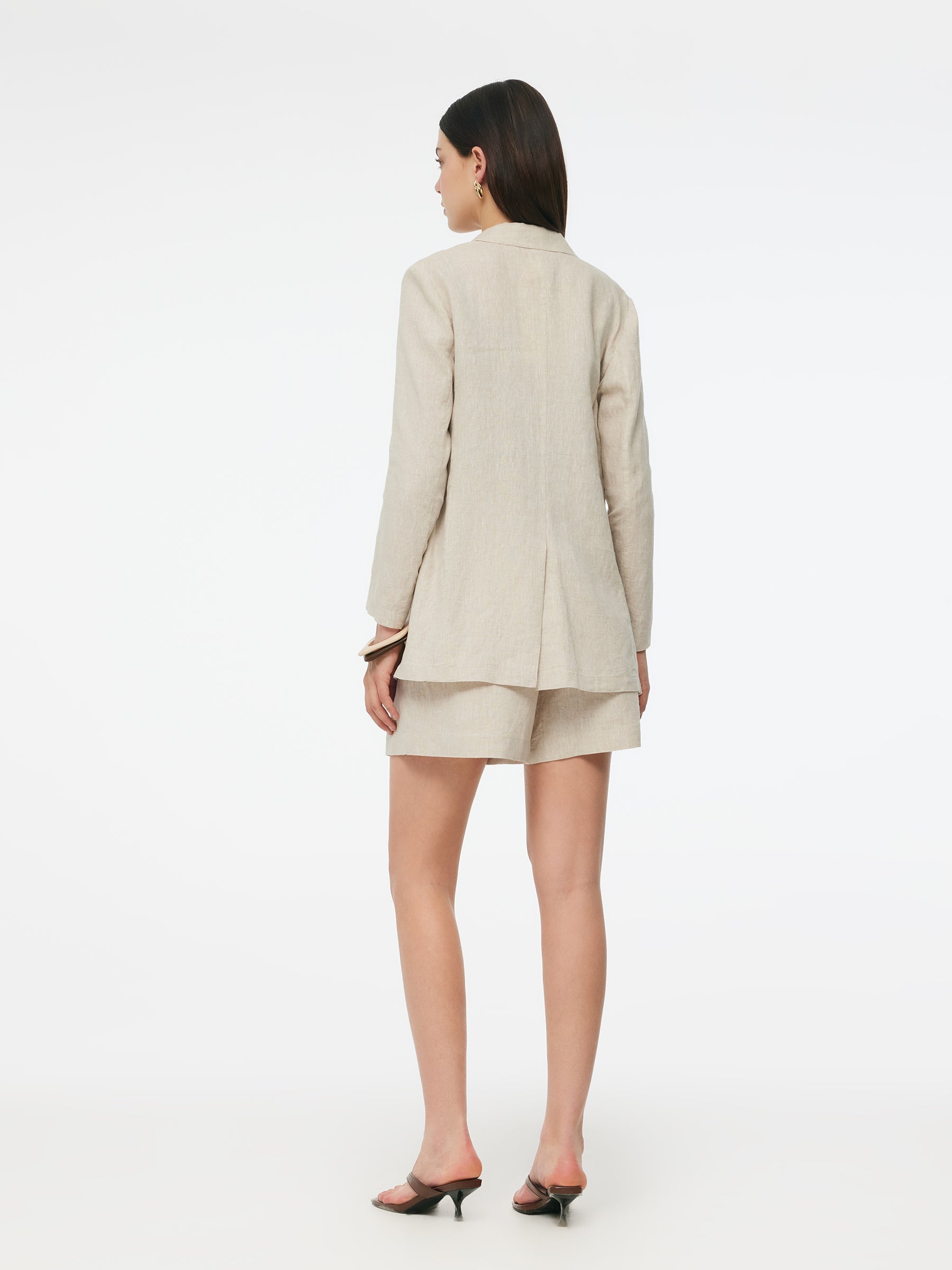 Evelyn & Co.™ | Linen Back Slit Blazer