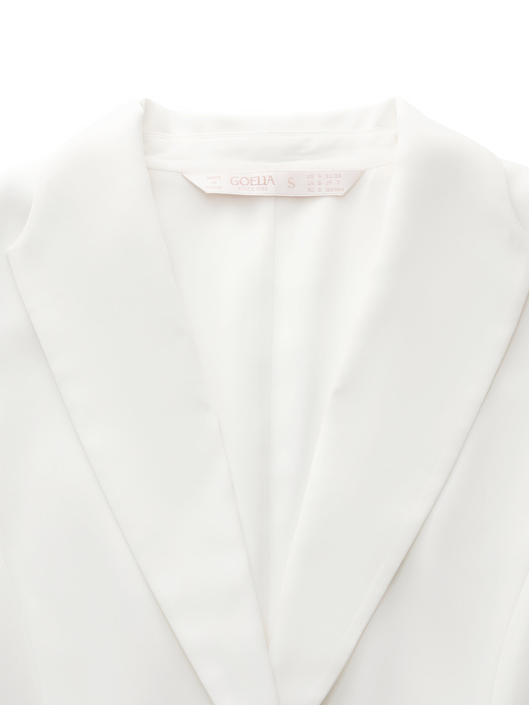 Evelyn & Co.™ |Triacetate Blend Gathered Waist Blazer