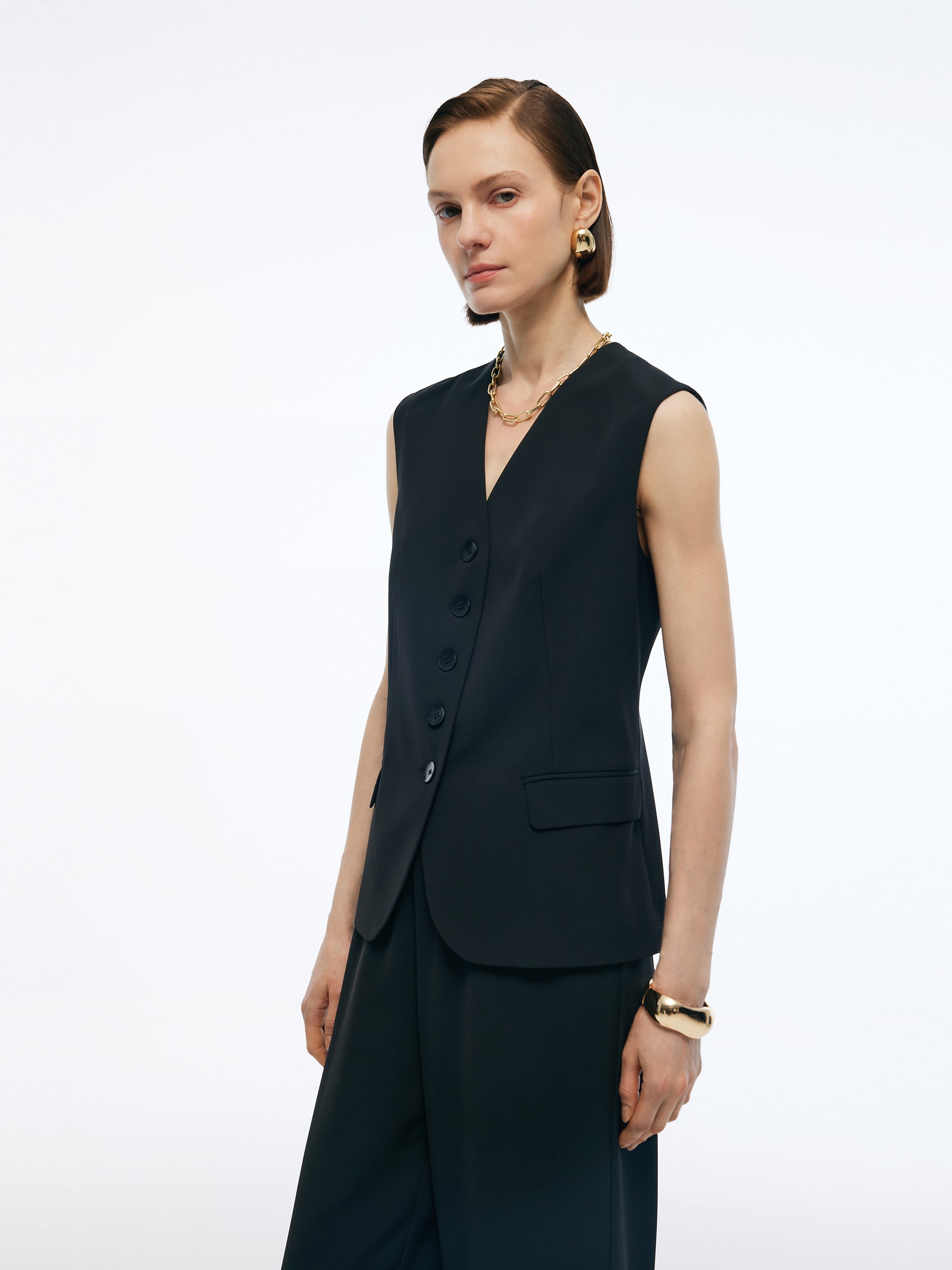 Evelyn & Co.™ | Stretch V-Neck Vest