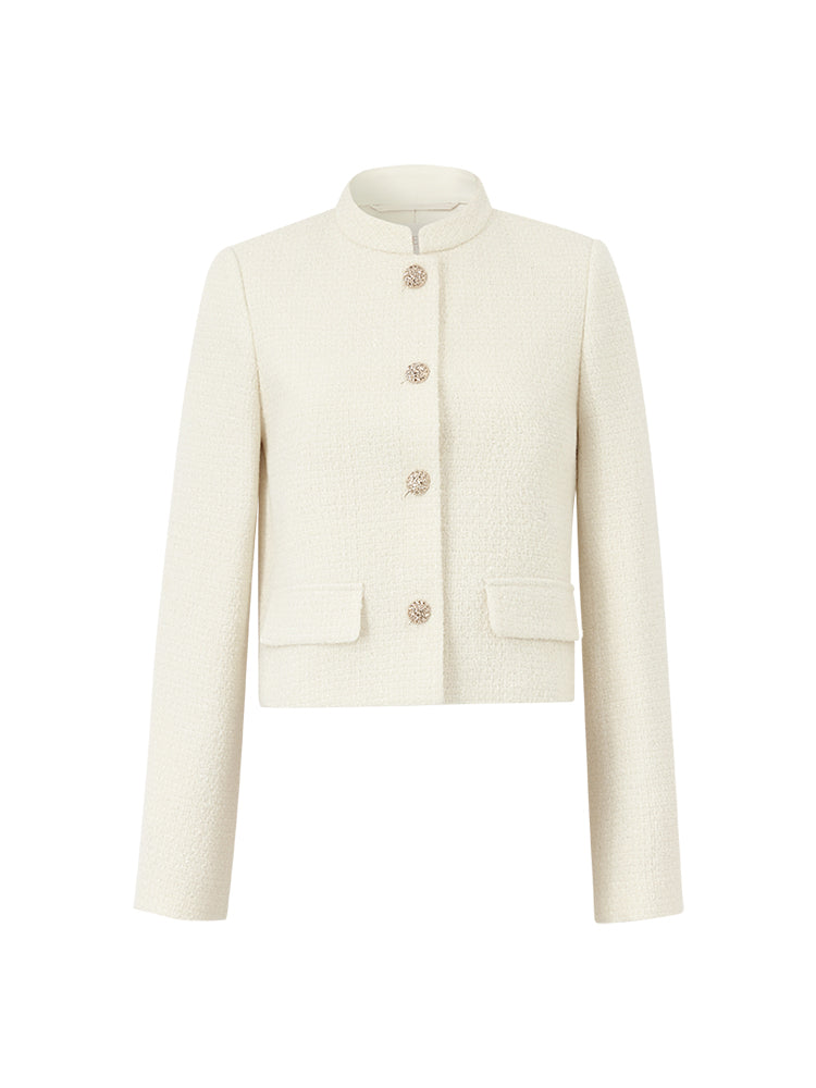 Evelyn & Co.™ | Wool Blend Single-Breasted Jacket