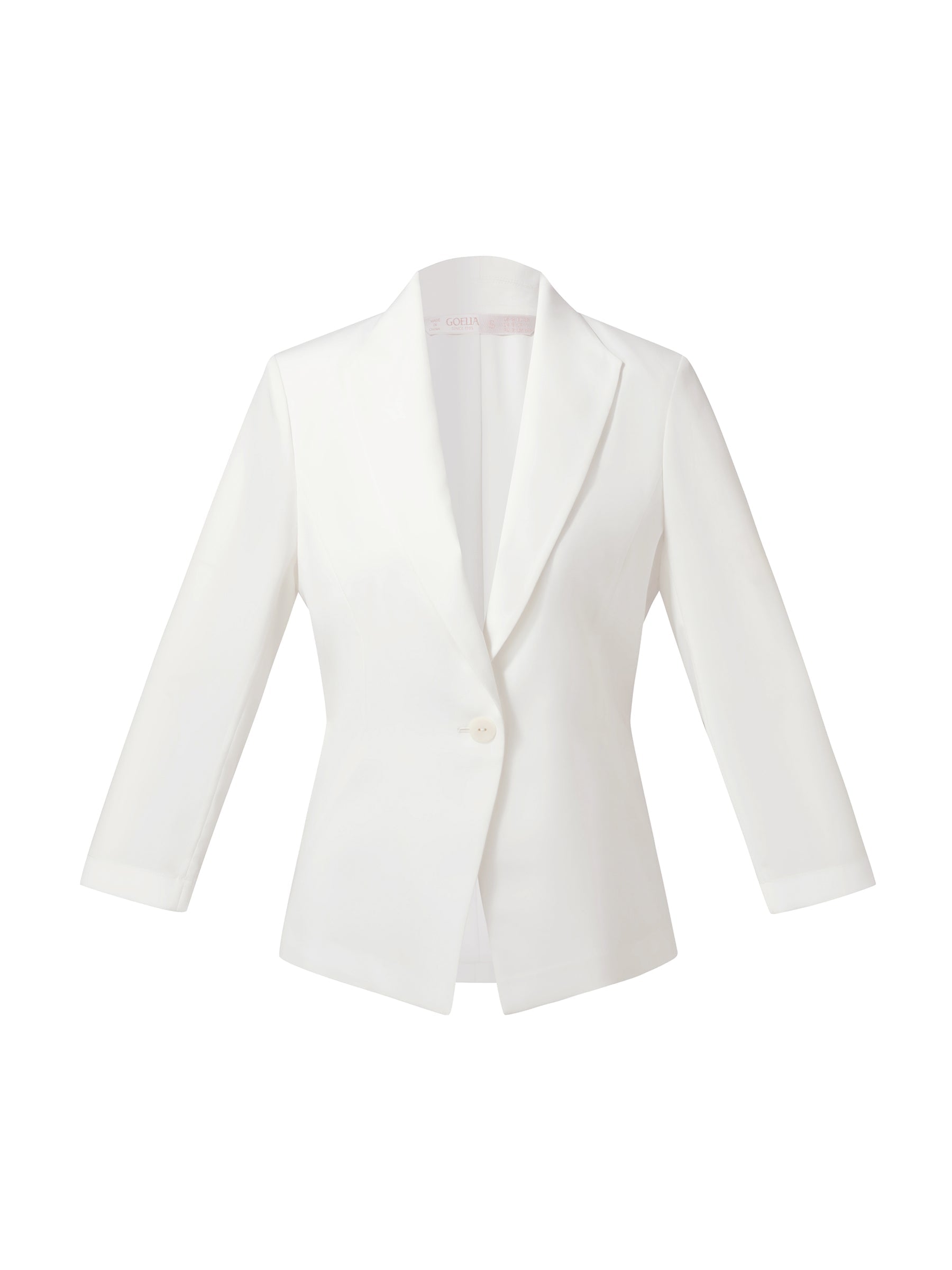 Evelyn & Co.™ |Triacetate Blend Gathered Waist Blazer