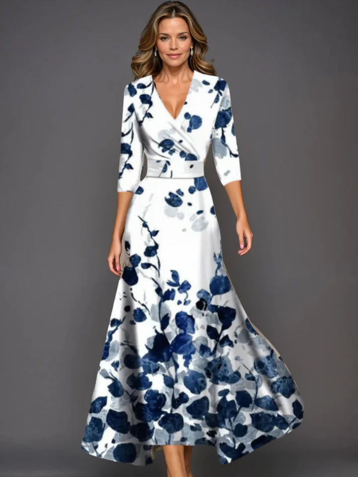 Evelyn & Co.™ | Elegant Floral Maxi Dress