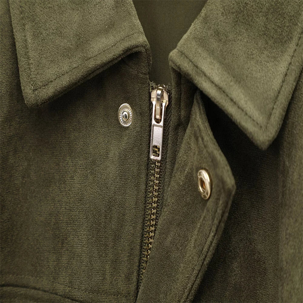 The Kensington | Faux Suede Oversized Jacket