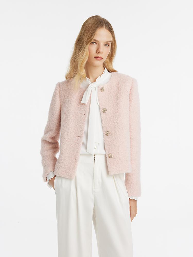 Evelyn & Co.™ | Wool-Blend Crop Jacket