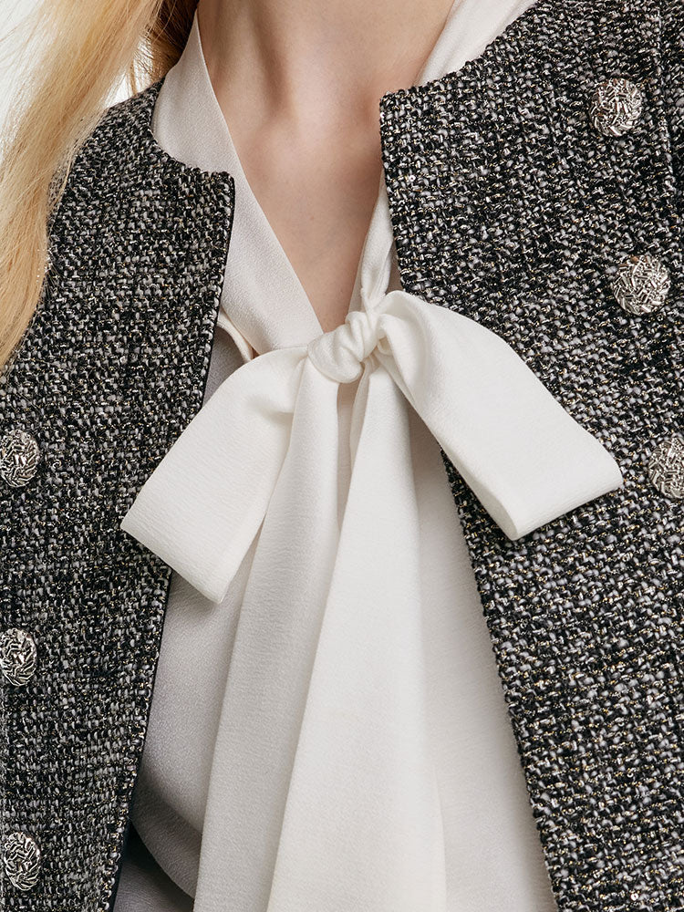 Evelyn & Co.™ | Double-Breasted Crop Jacket