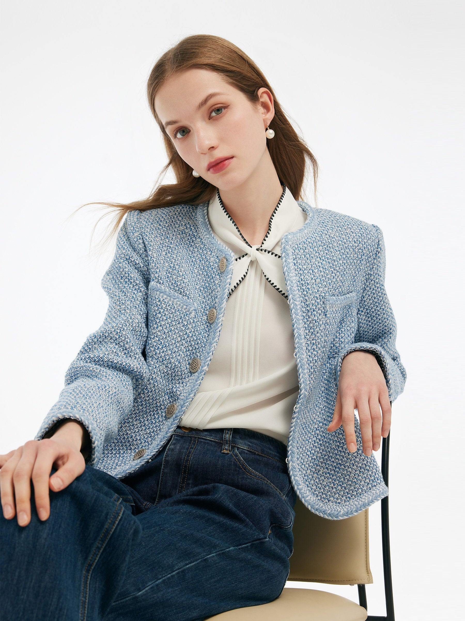 Evelyn & Co.™ | Round Neck Jacket