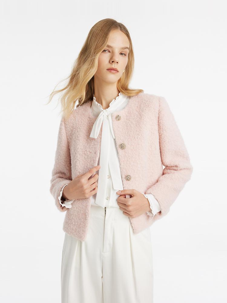 Evelyn & Co.™ | Wool-Blend Crop Jacket