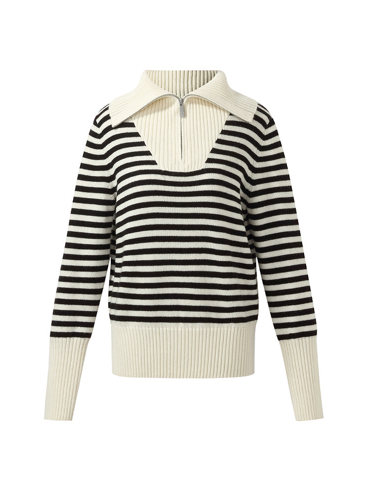 Evelyn & Co.™ | Half-Zip Women Knit Top