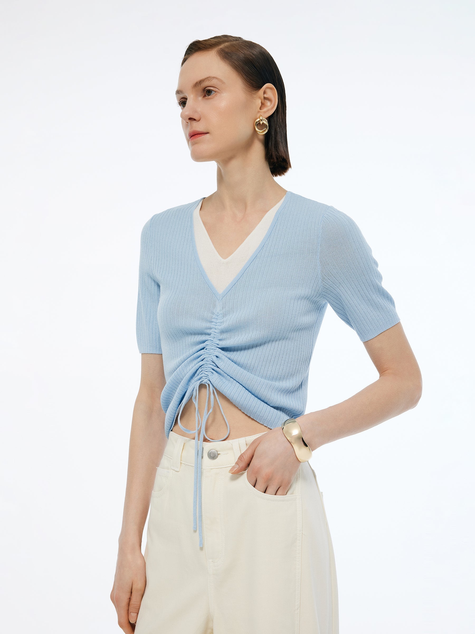 Evelyn & Co.™ | Lyocell Blend Knit Top