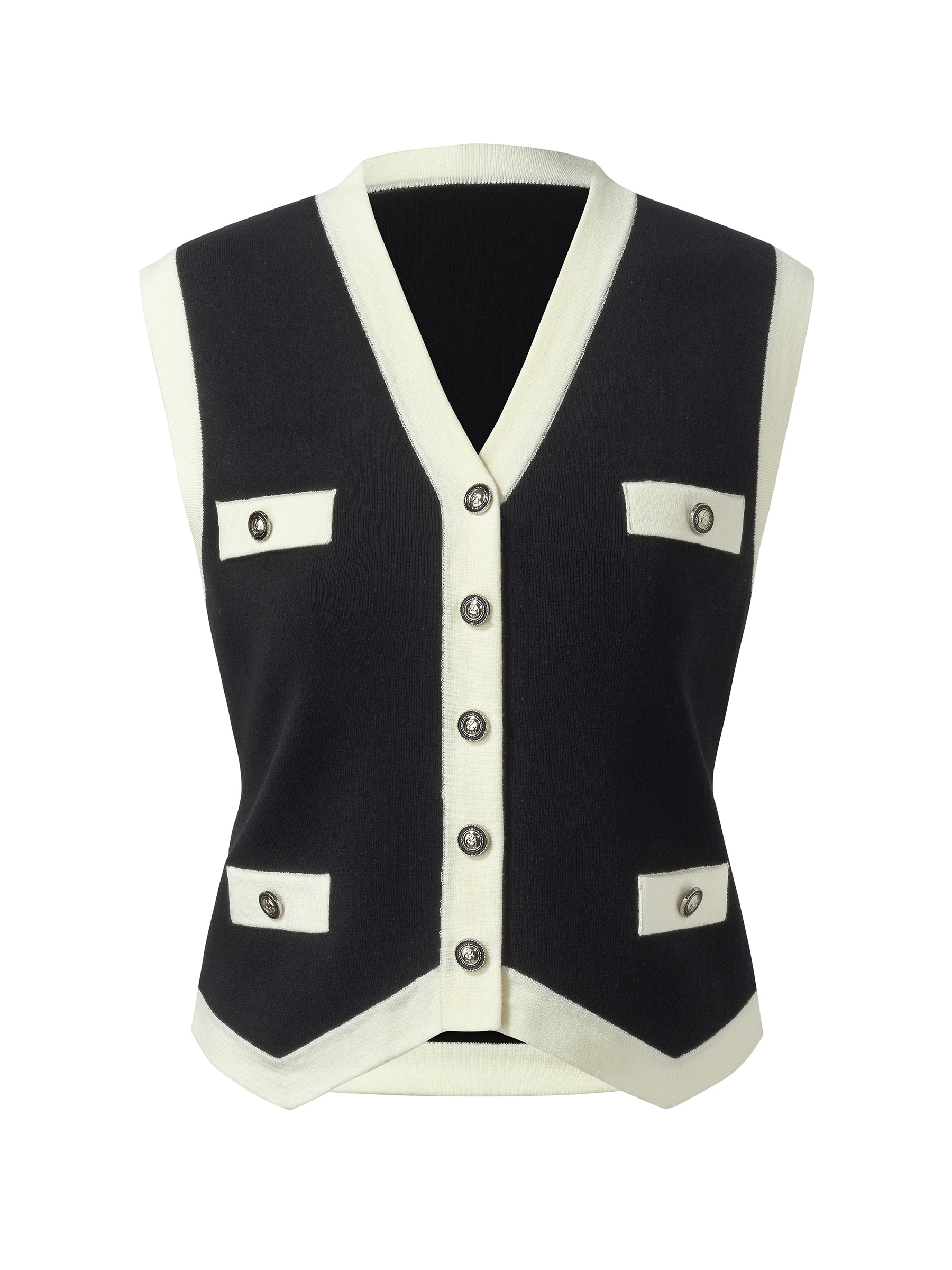 Evelyn & Co.™ | Tencel Blend Trim Knit Vest