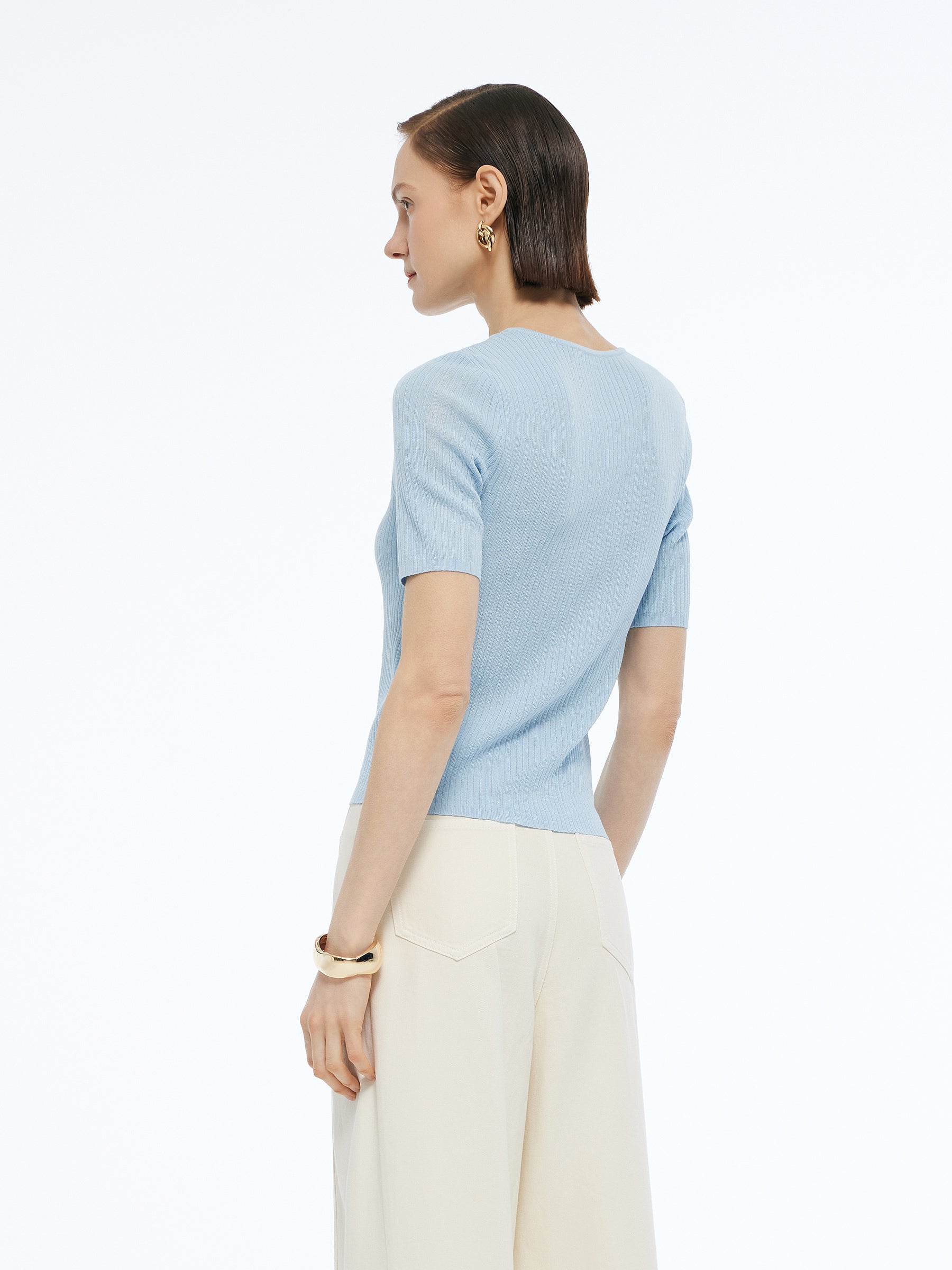Evelyn & Co.™ | Lyocell Blend Knit Top