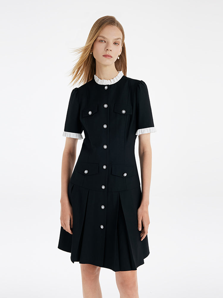 Evelyn & Co.™ | Ruffle Trim Mini Dress