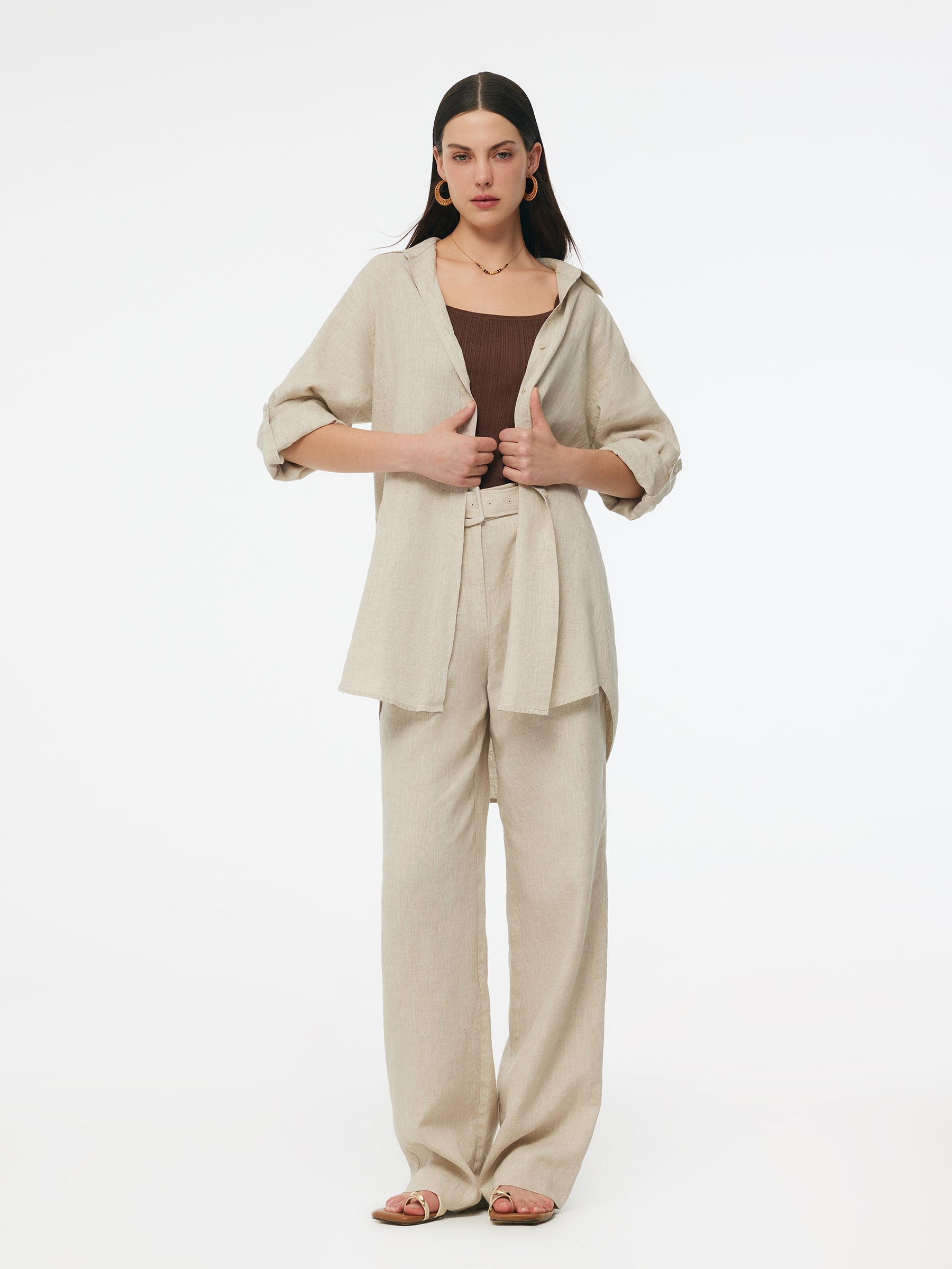 Evelyn & Co.™ | Linen Oversized Shirt