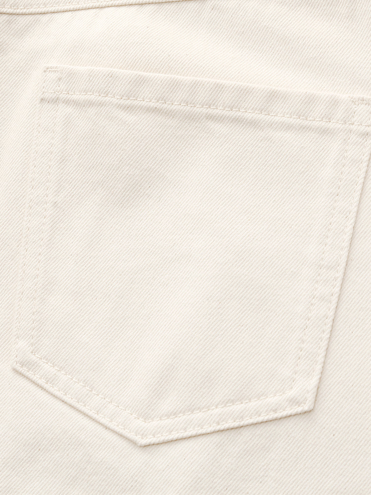 Evelyn & Co.™ | Cotton Denim Slit Skirt