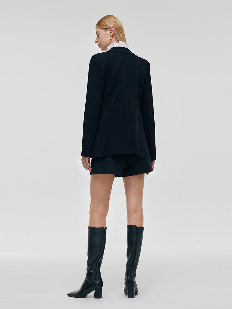 Evelyn & Co.™ | Stretch Lapel Knit Blazer