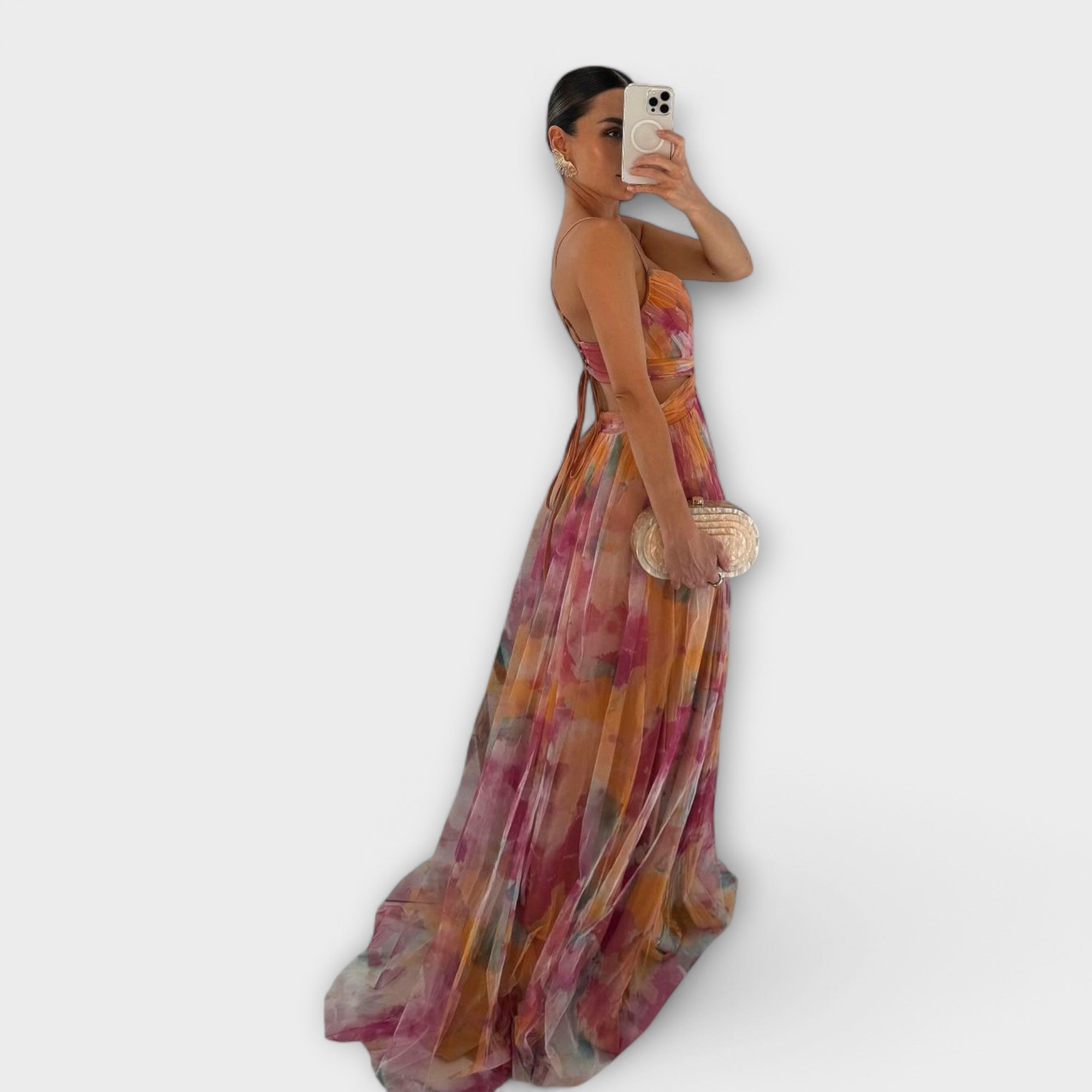 Evelyn & Co.™ | Elegant Mesh Maxi Dress