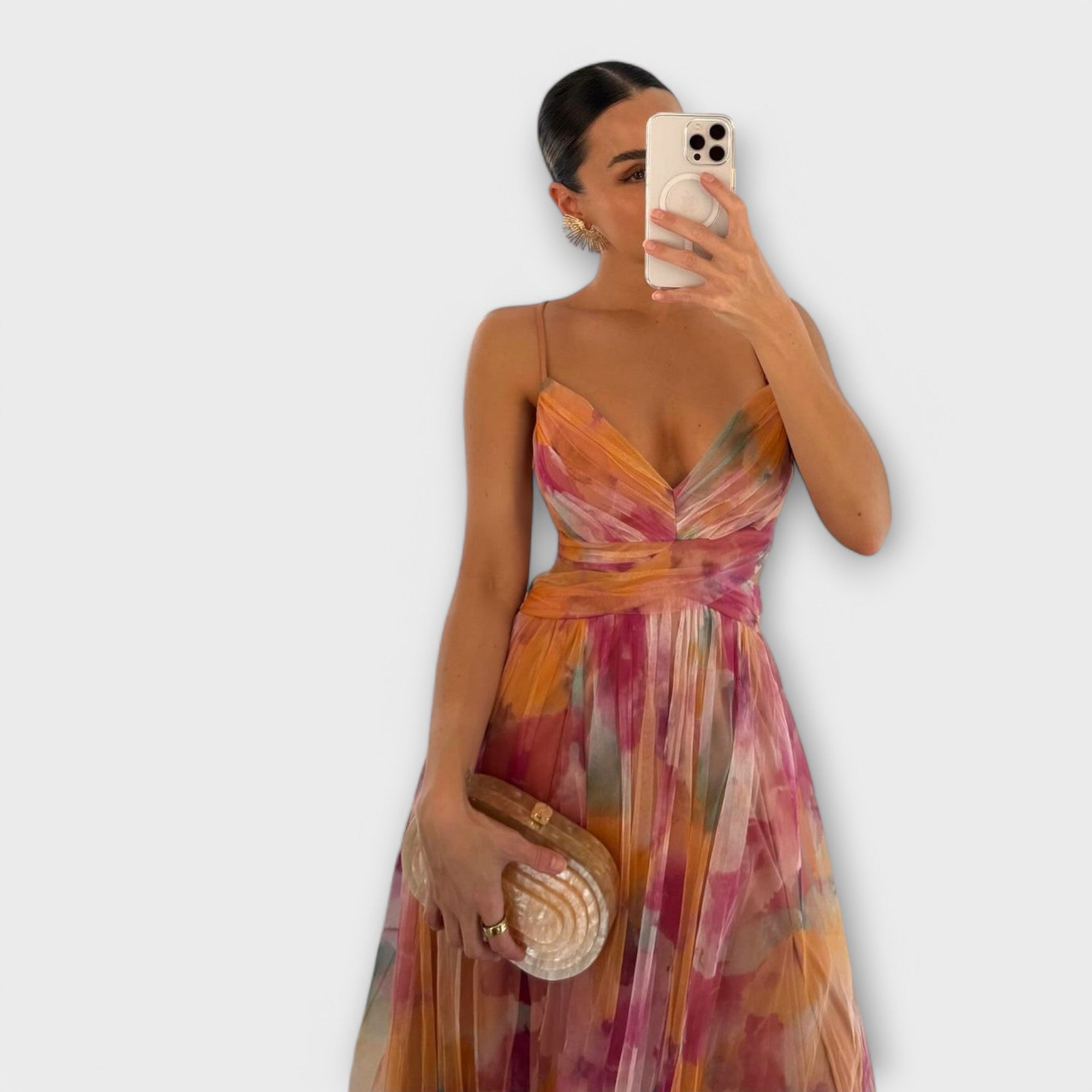 Evelyn & Co.™ | Elegant Mesh Maxi Dress