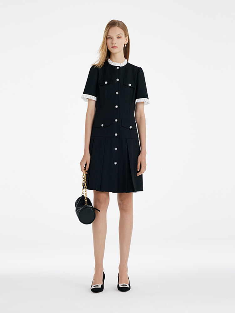 Evelyn & Co.™ | Ruffle Trim Mini Dress