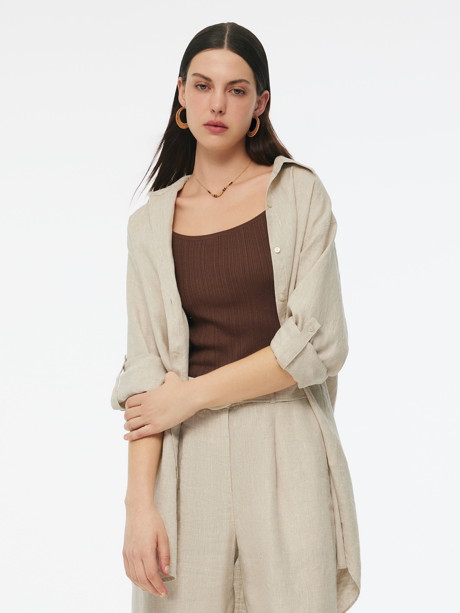Evelyn & Co.™ | Linen Oversized Shirt