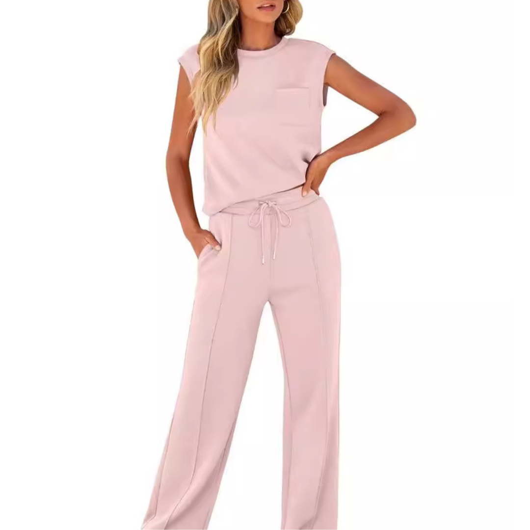 Evelyn & Co.™ | Sleeveless Drawstring Lounge Set
