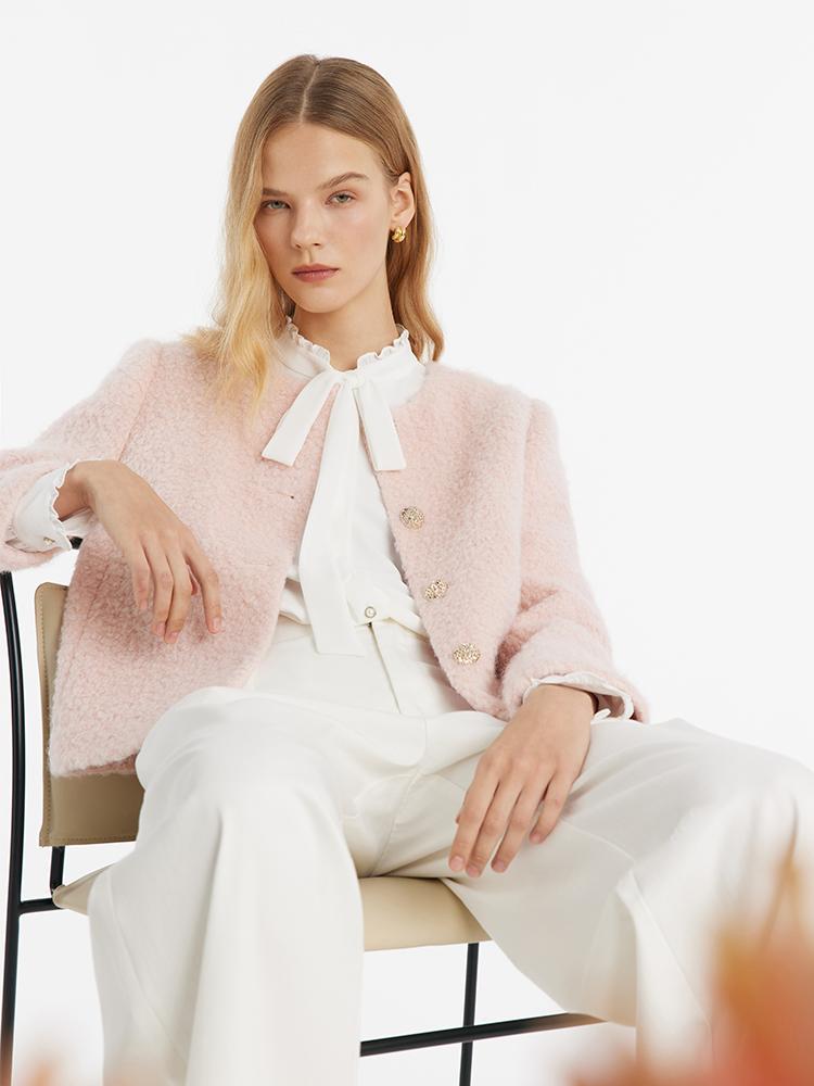Evelyn & Co.™ | Wool-Blend Crop Jacket