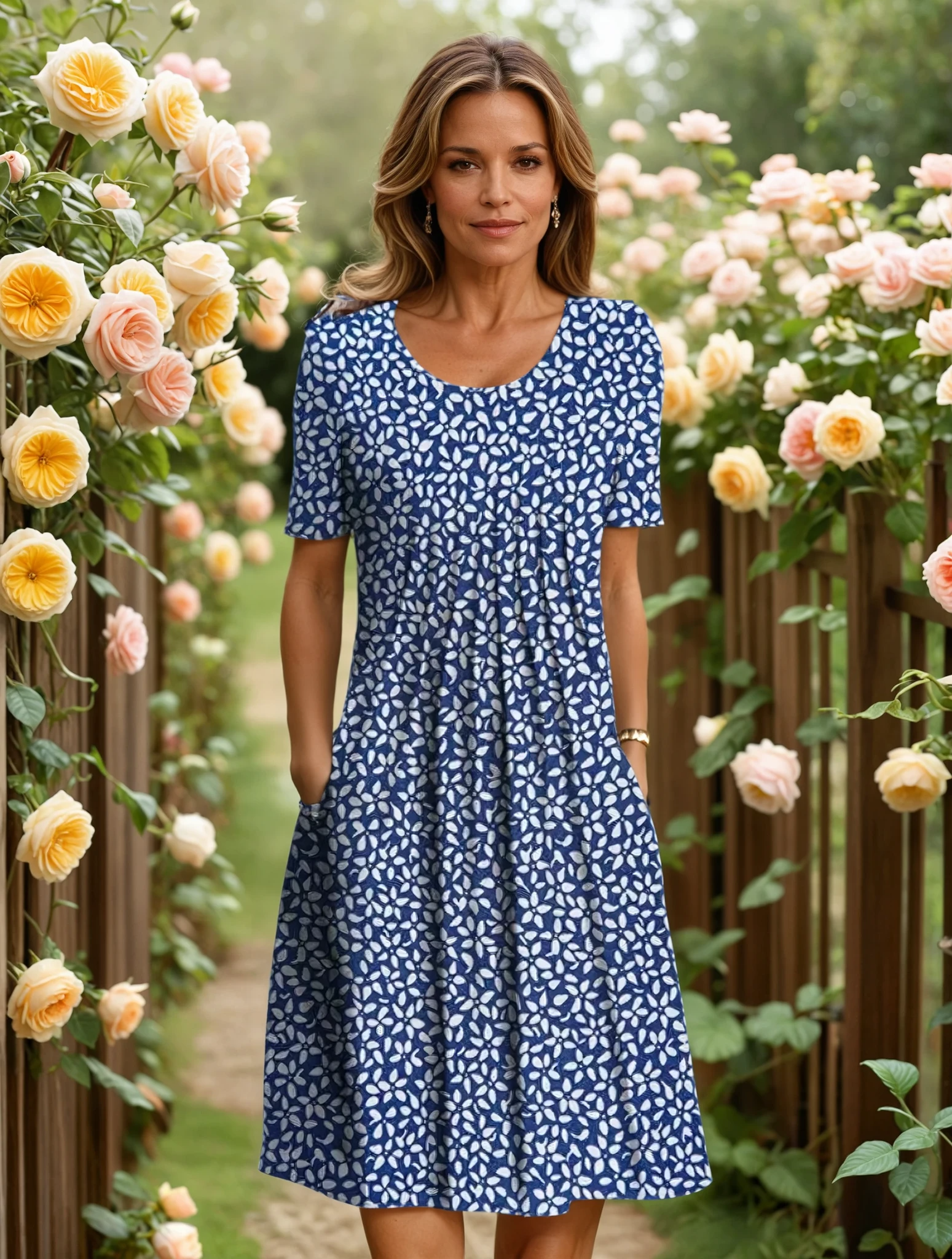 ELFRIDA | ELEGANT DRESS WITH TUMMY COVERAGE