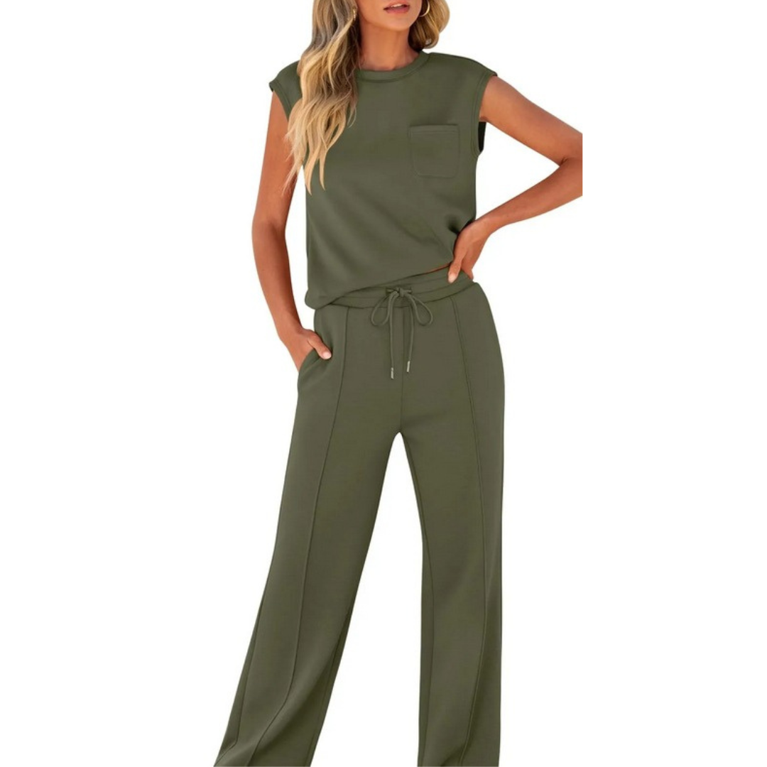 Evelyn & Co.™ | Sleeveless Drawstring Lounge Set