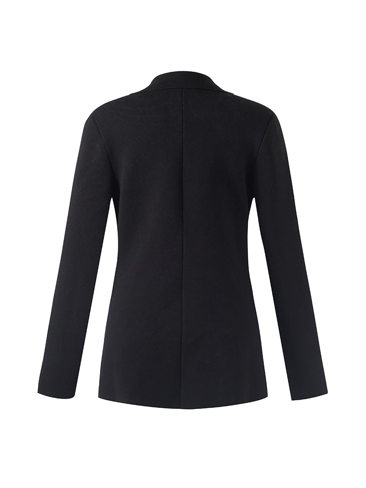Evelyn & Co.™ | Stretch Lapel Knit Blazer