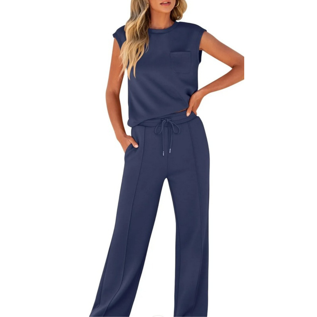 Evelyn & Co.™ | Sleeveless Drawstring Lounge Set