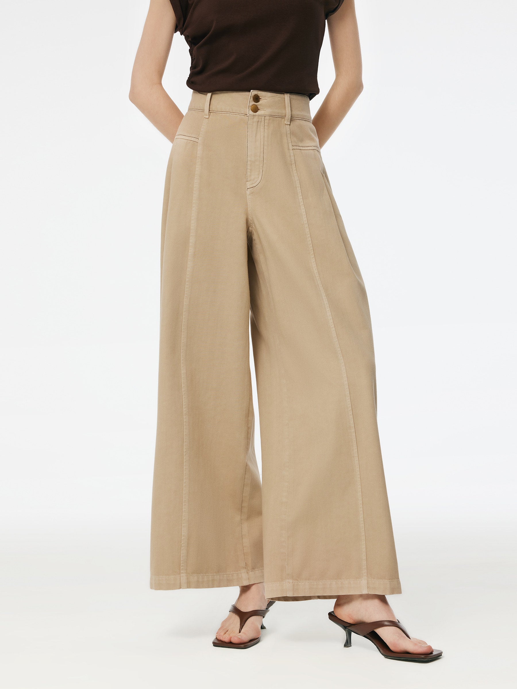 Evelyn & Co.™ | Wide Leg Straight Jeans