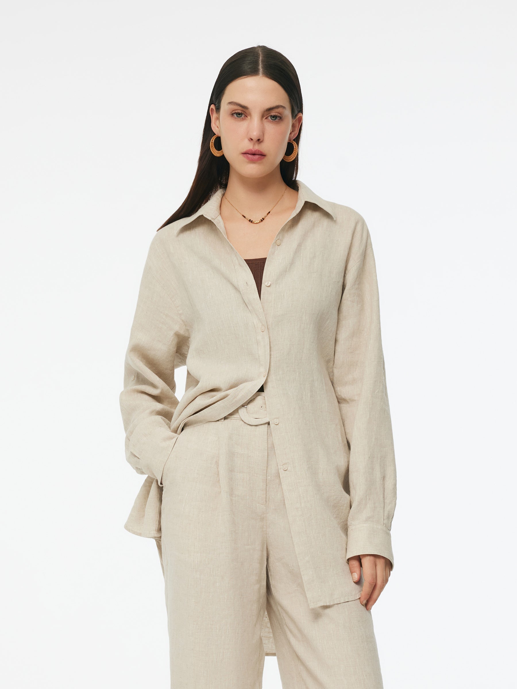 Evelyn & Co.™ | Linen Oversized Shirt