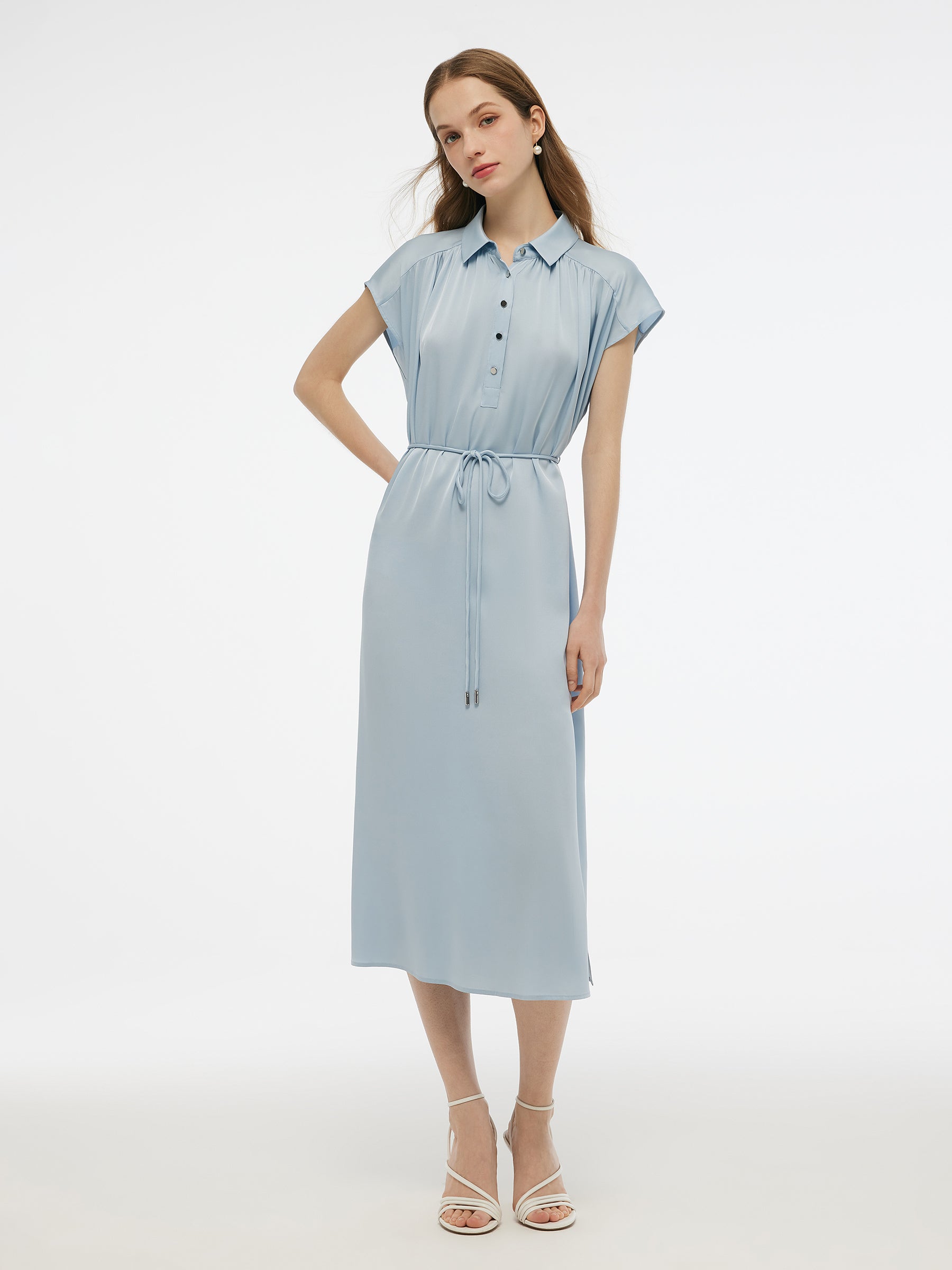 Evelyn & Co.™ | Silk Stretch Maxi Dress