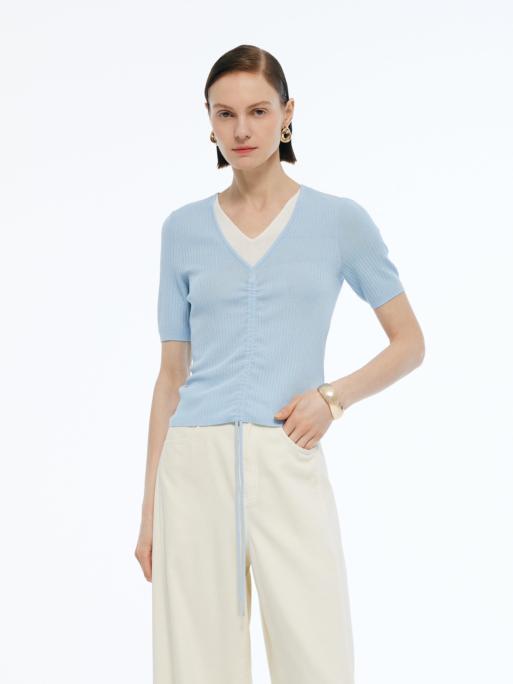 Evelyn & Co.™ | Lyocell Blend Knit Top