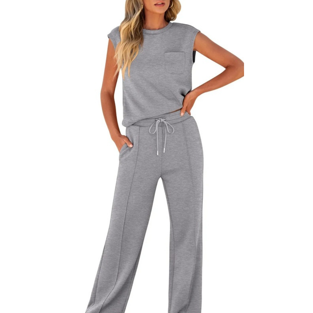 Evelyn & Co.™ | Sleeveless Drawstring Lounge Set