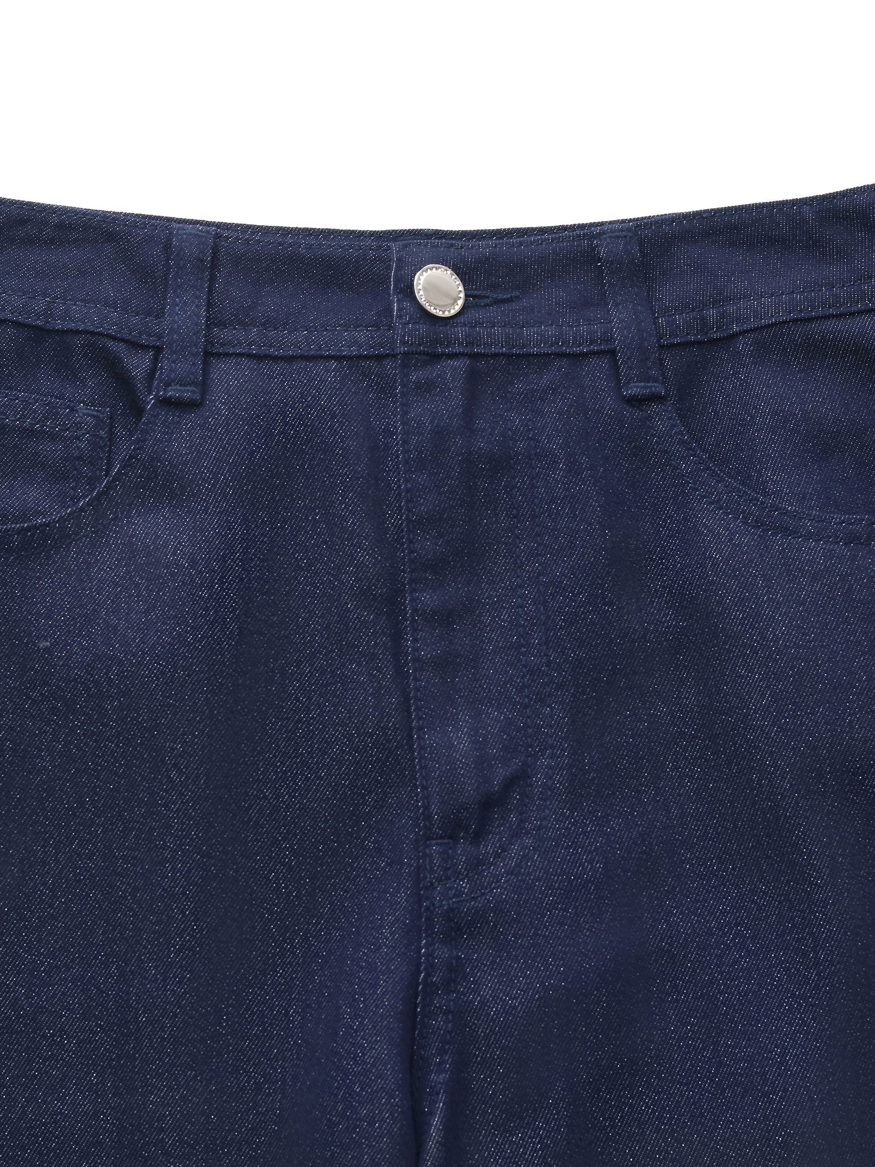 Evelyn & Co.™ | Denim Glitter Straight Jeans
