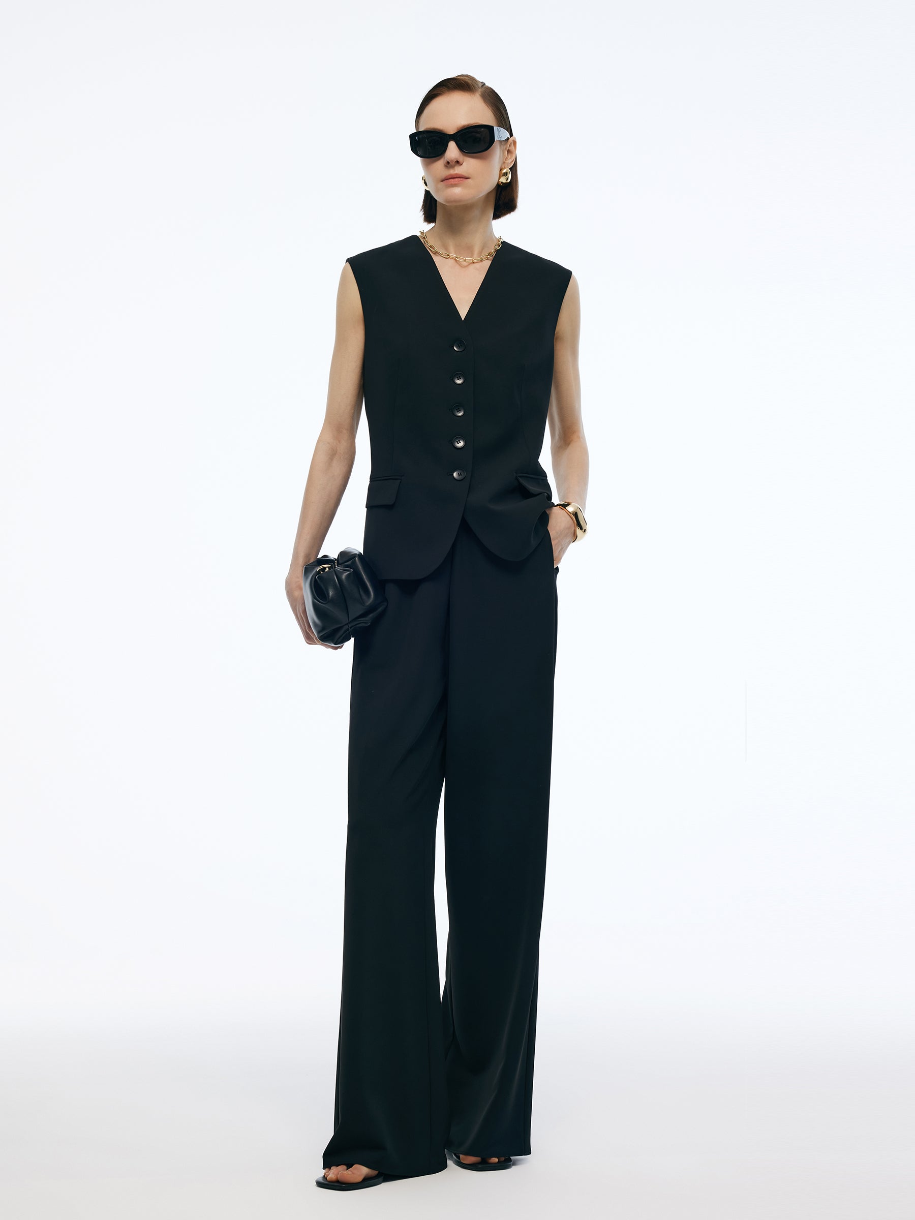 Evelyn & Co.™ | Stretch V-Neck Vest
