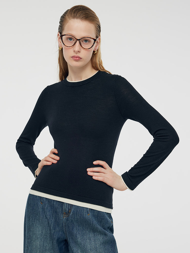 Evelyn & Co.™ |  Wool Knit Top