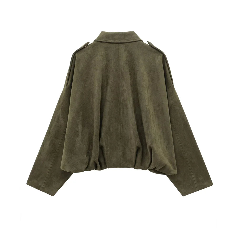 The Kensington | Faux Suede Oversized Jacket