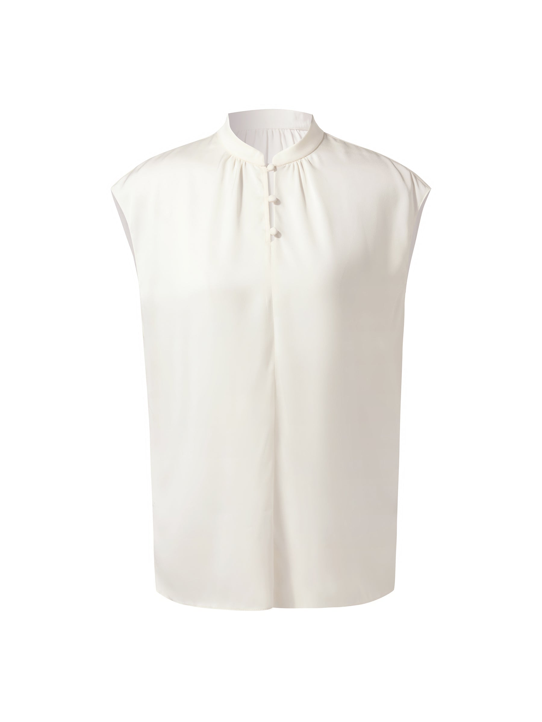 Evelyn & Co.™ | Silk Cap Sleeve Blouse