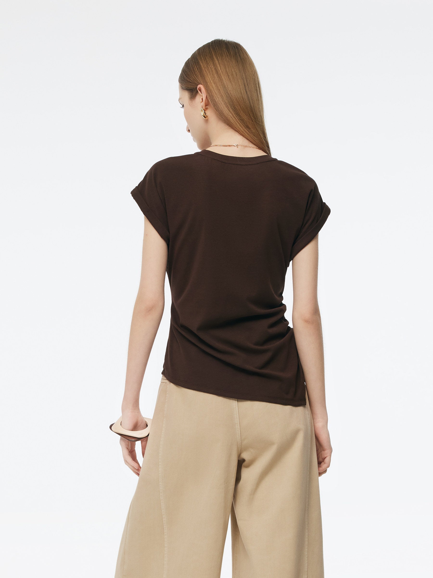 Evelyn & Co.™ | Hem Sleeve Knit Top