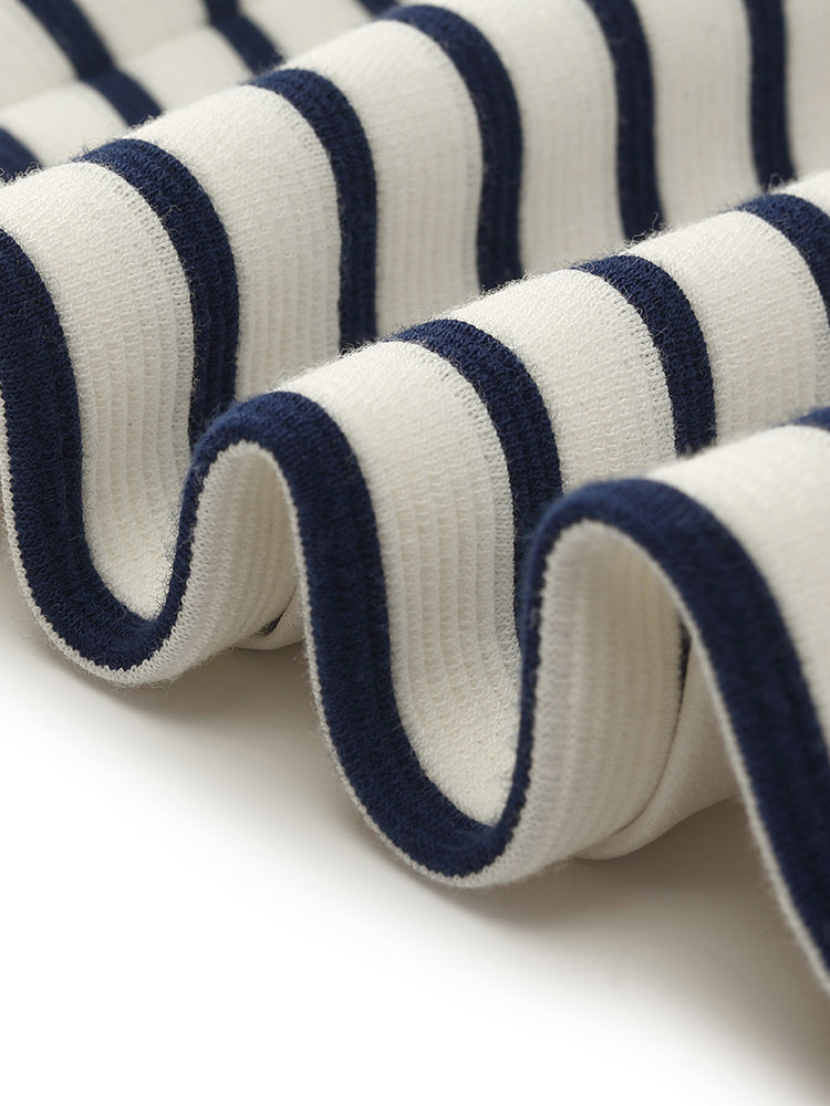 Evelyn & Co.™ | Cotton Striped Crop Jacket