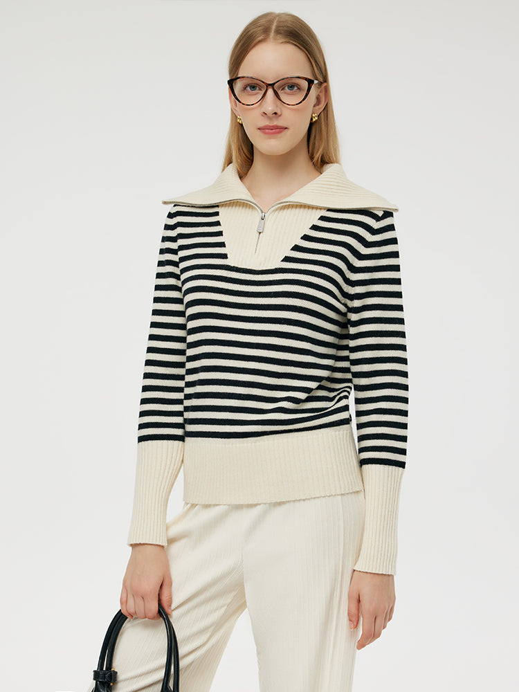 Evelyn & Co.™ | Half-Zip Women Knit Top