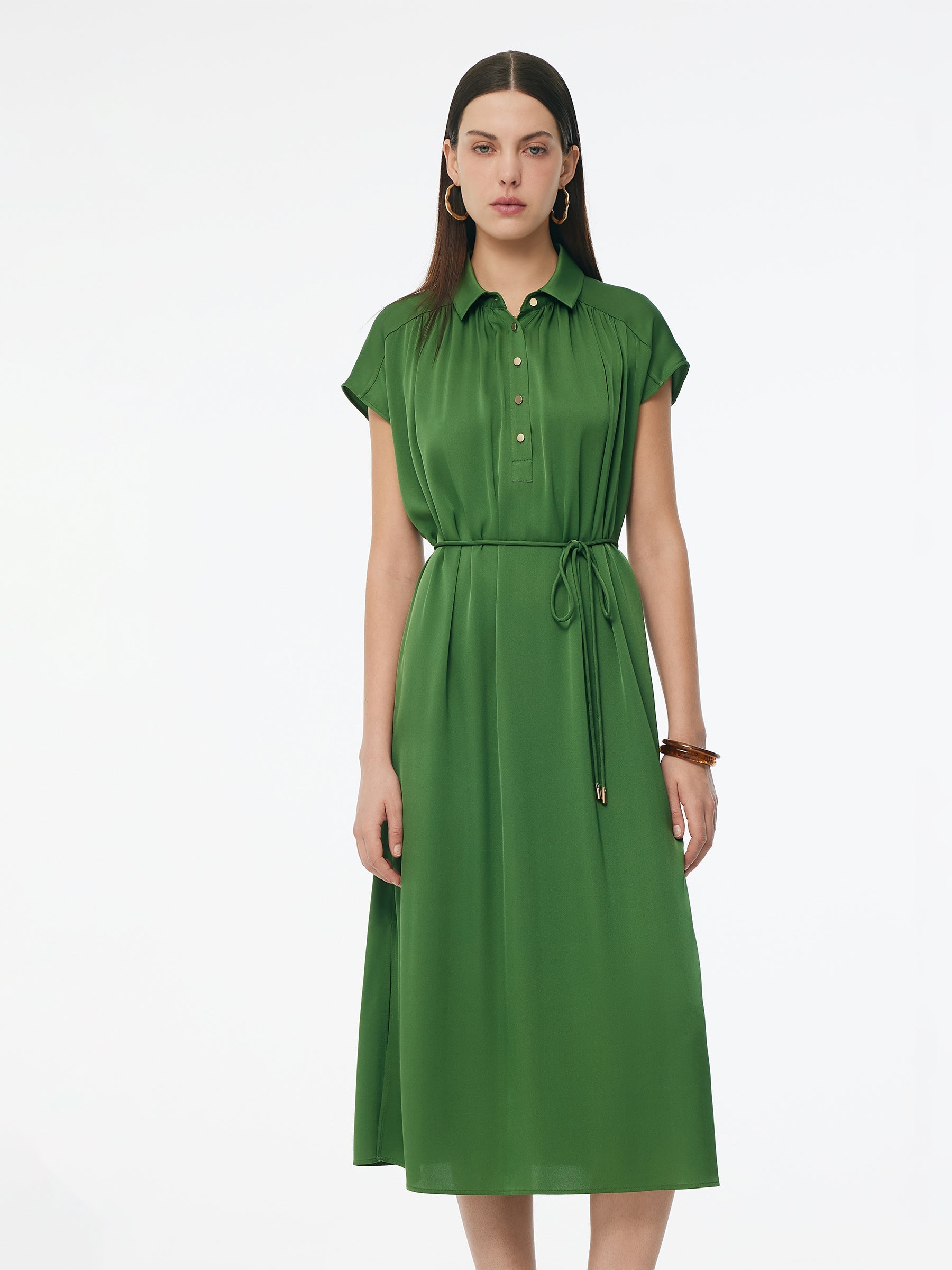 Evelyn & Co.™ | Silk Stretch Maxi Dress