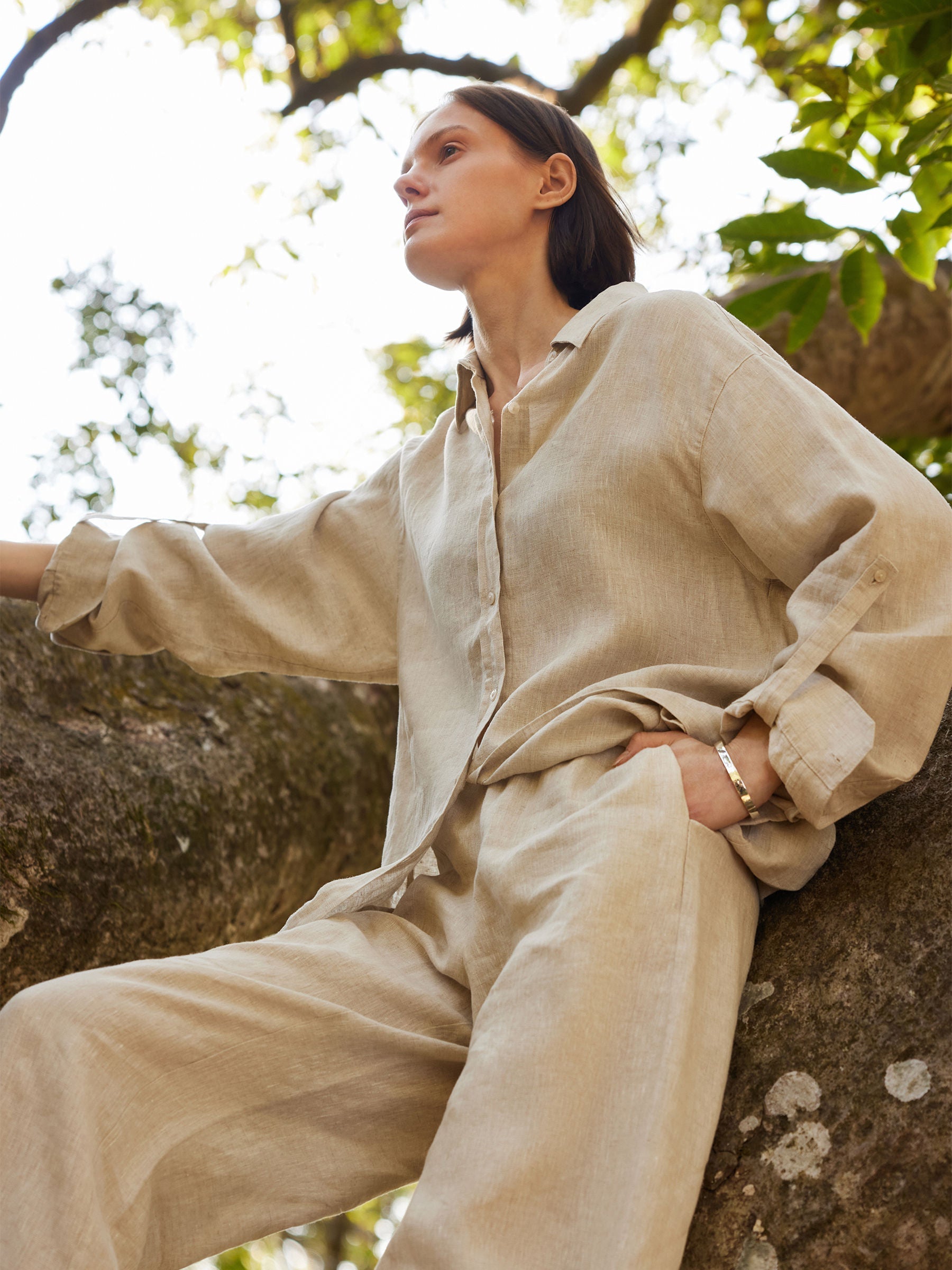 Evelyn & Co.™ | Linen Oversized Shirt