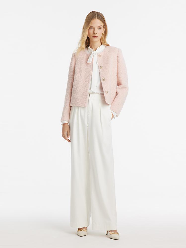 Evelyn & Co.™ | Wool-Blend Crop Jacket