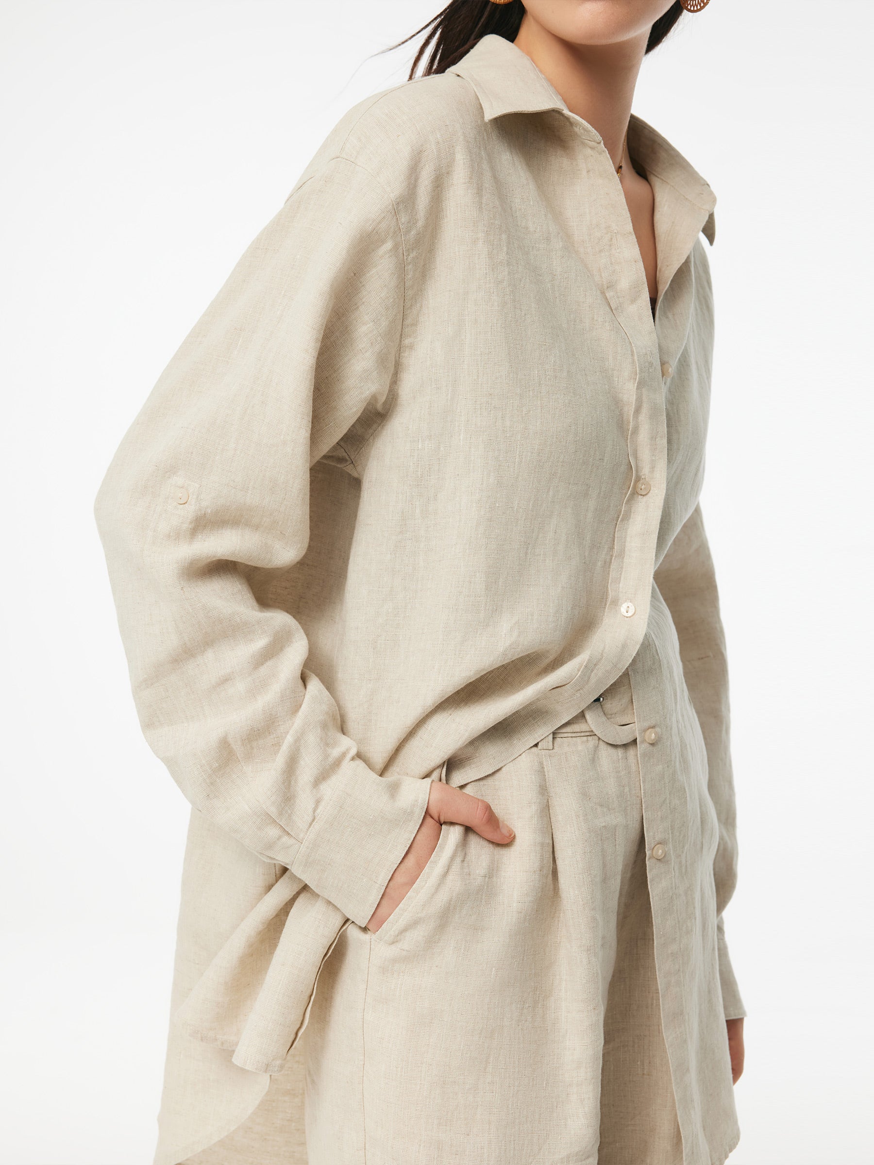 Evelyn & Co.™ | Linen Oversized Shirt